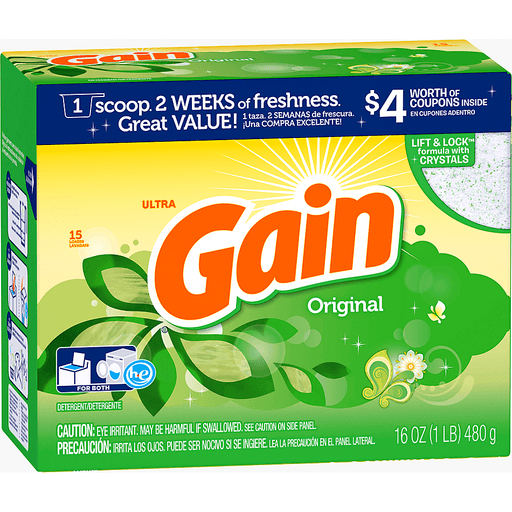 slide 7 of 8, Gain Detergent, Ultra, Original, 16 oz