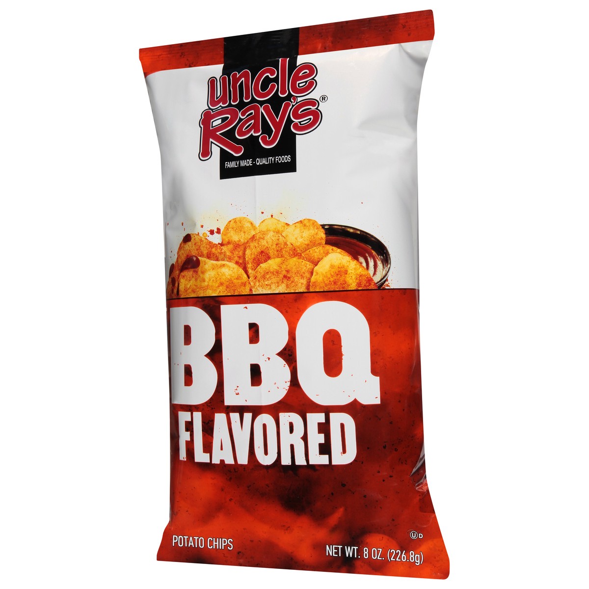 slide 3 of 9, Uncle Ray's BBQ Flavored Potato Chips 8 oz, 8 oz