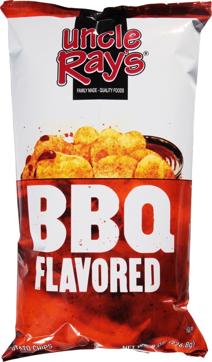 slide 6 of 9, Uncle Ray's BBQ Flavored Potato Chips 8 oz, 8 oz