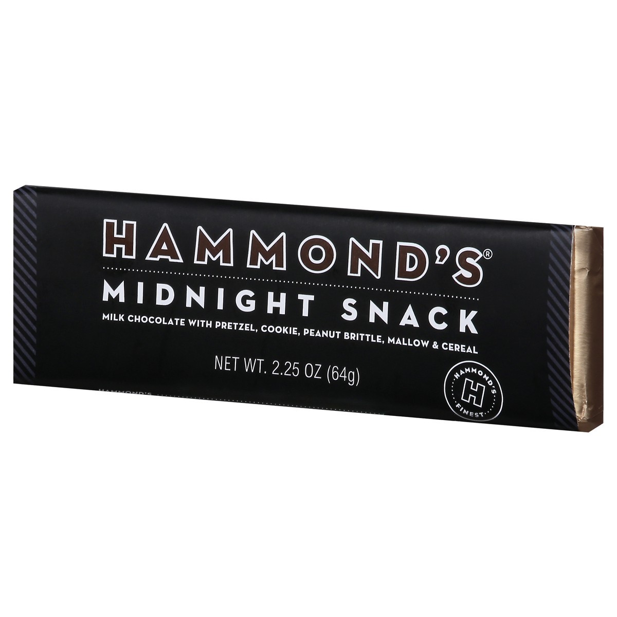 slide 3 of 9, Hammond's Midnight Snack Milk Chocolate with Pretzel, Cookie, Peanut Brittle, Mallow & Cereal 2.25 oz, 2.25 oz