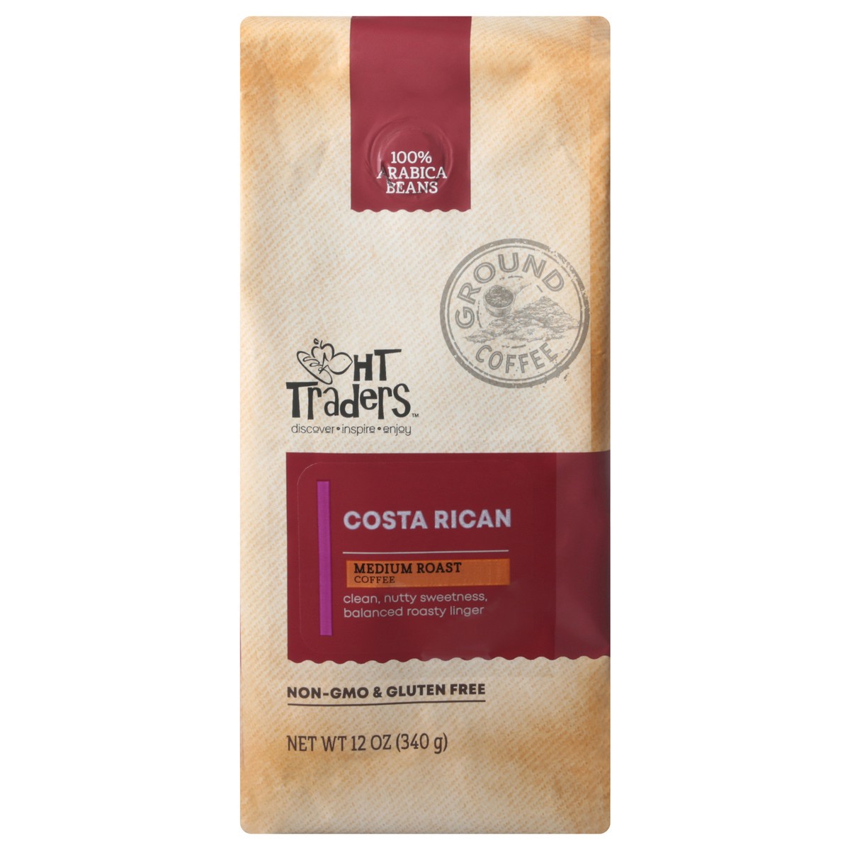 slide 7 of 12, Harris Teeter Traders Medium Roast Ground Costa Rican Coffee 12 oz, 12 oz