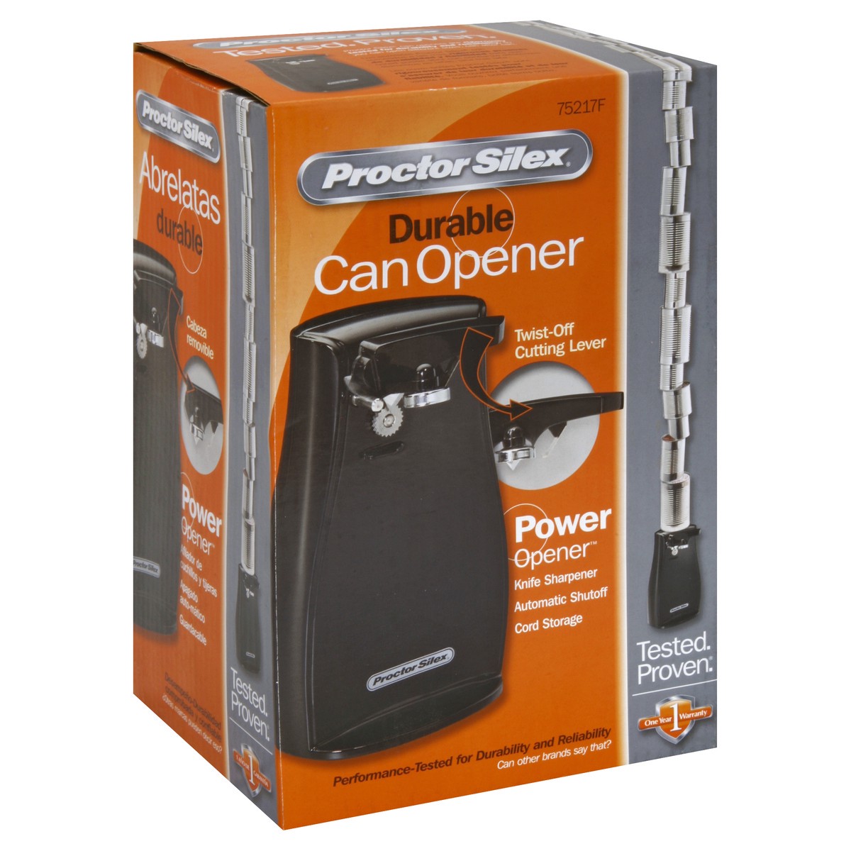 slide 2 of 6, Proctor Silex Can Opener Black - EA, 1 ct