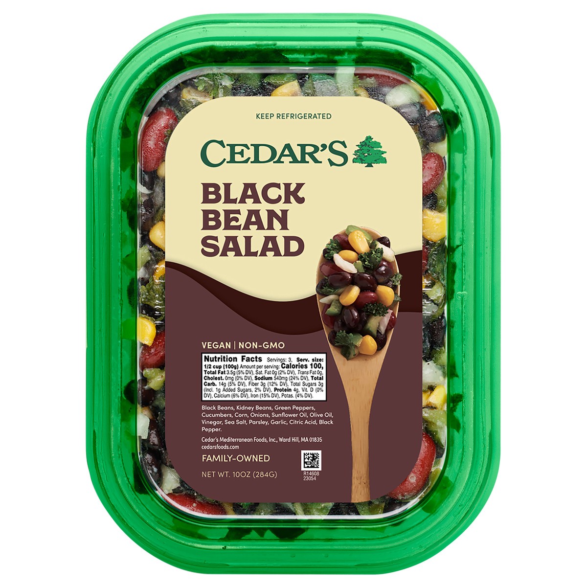 slide 1 of 3, Cedar's Foods Black Bean Salad, 10 oz