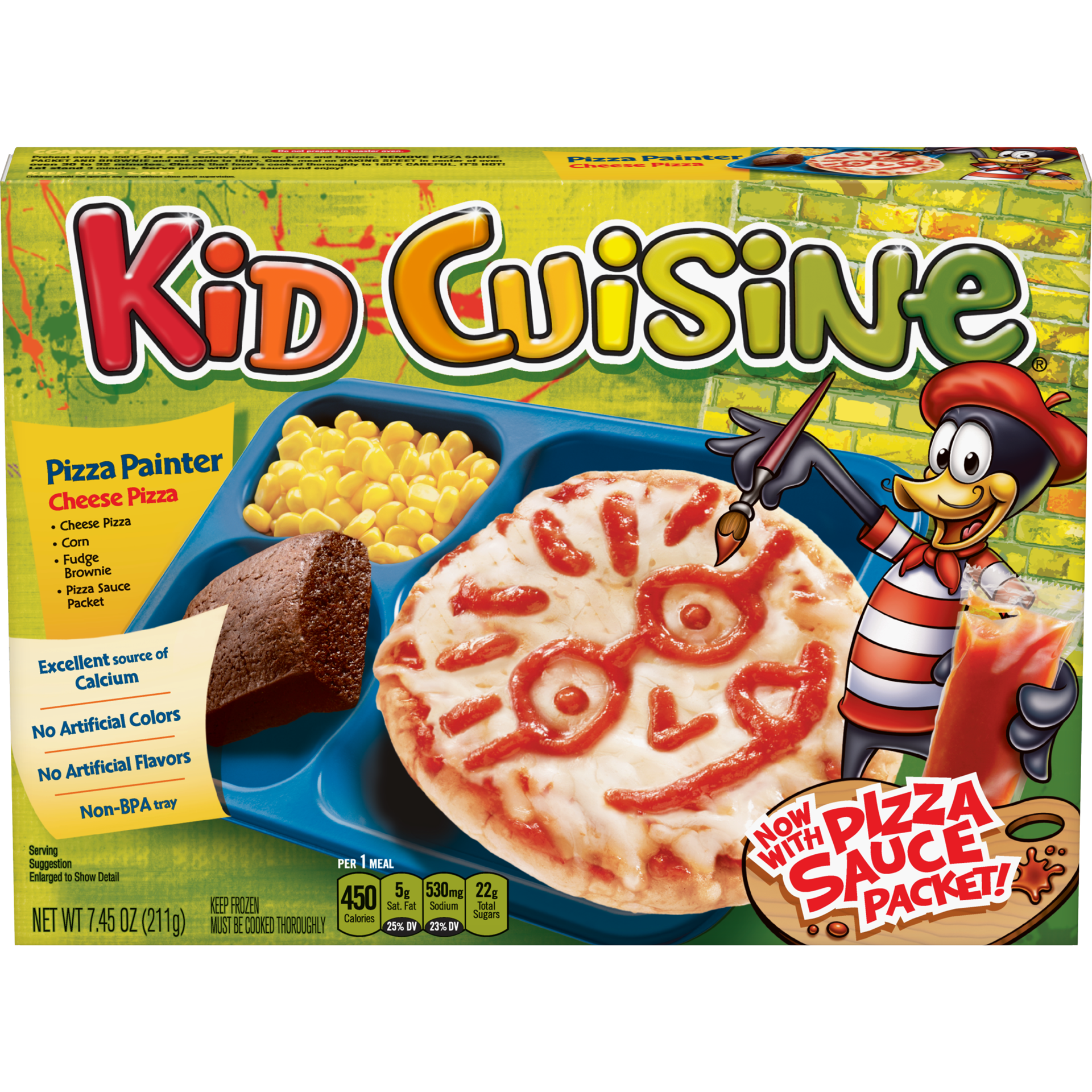 slide 1 of 4, Kid Cuisine Cheese Pizza Meal, 7.45 oz