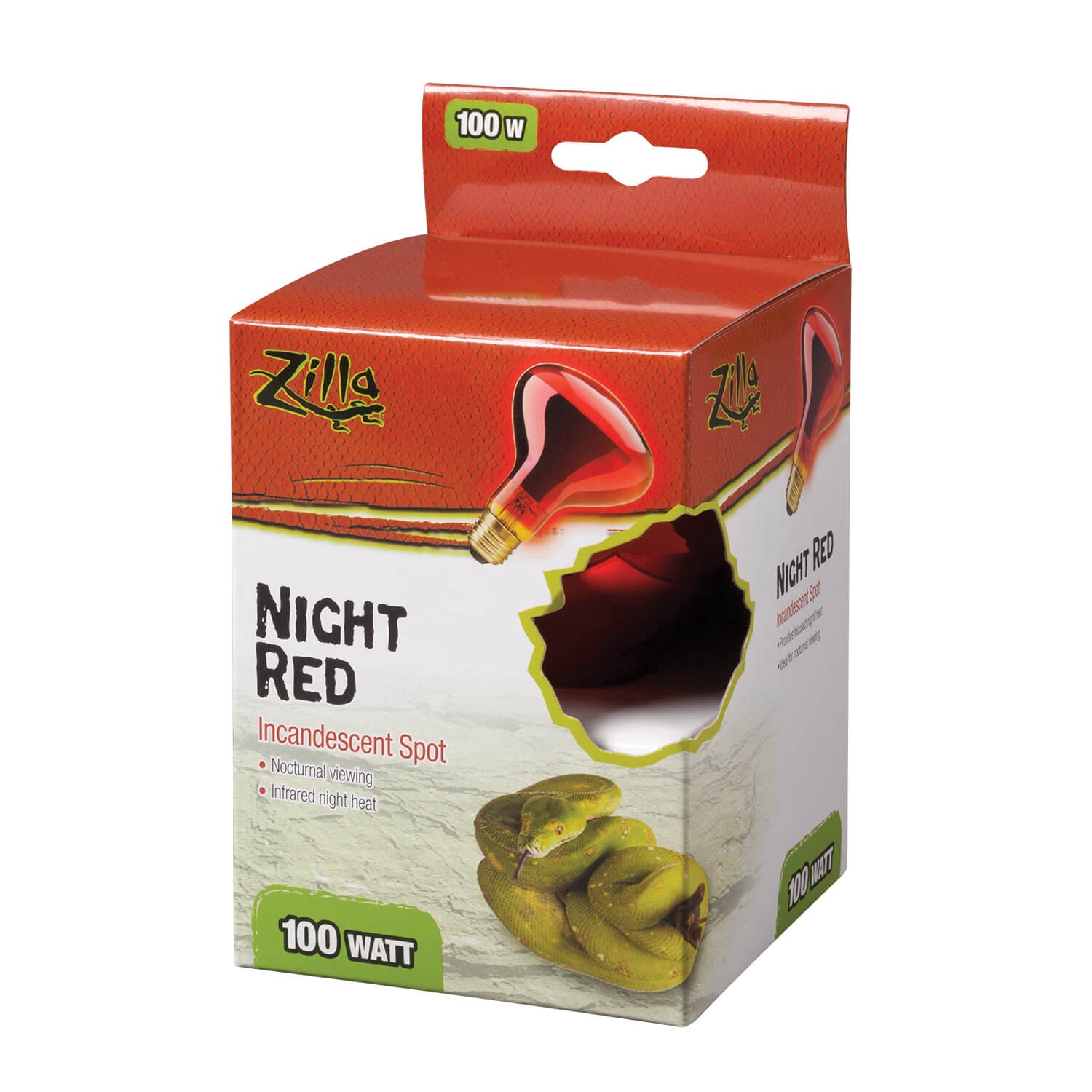 slide 6 of 6, Zilla Incandescent Spot Bulbs Night Red 100 Watts, 1 ct