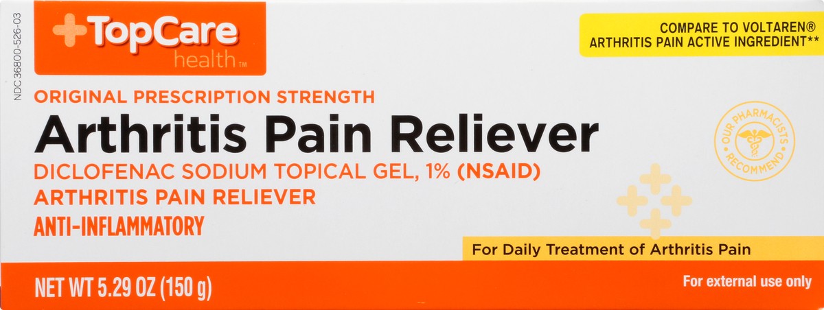 slide 10 of 13, TopCare Health Original Prescription Strength Arthritis Pain Reliever 5.29 oz, 150 gram