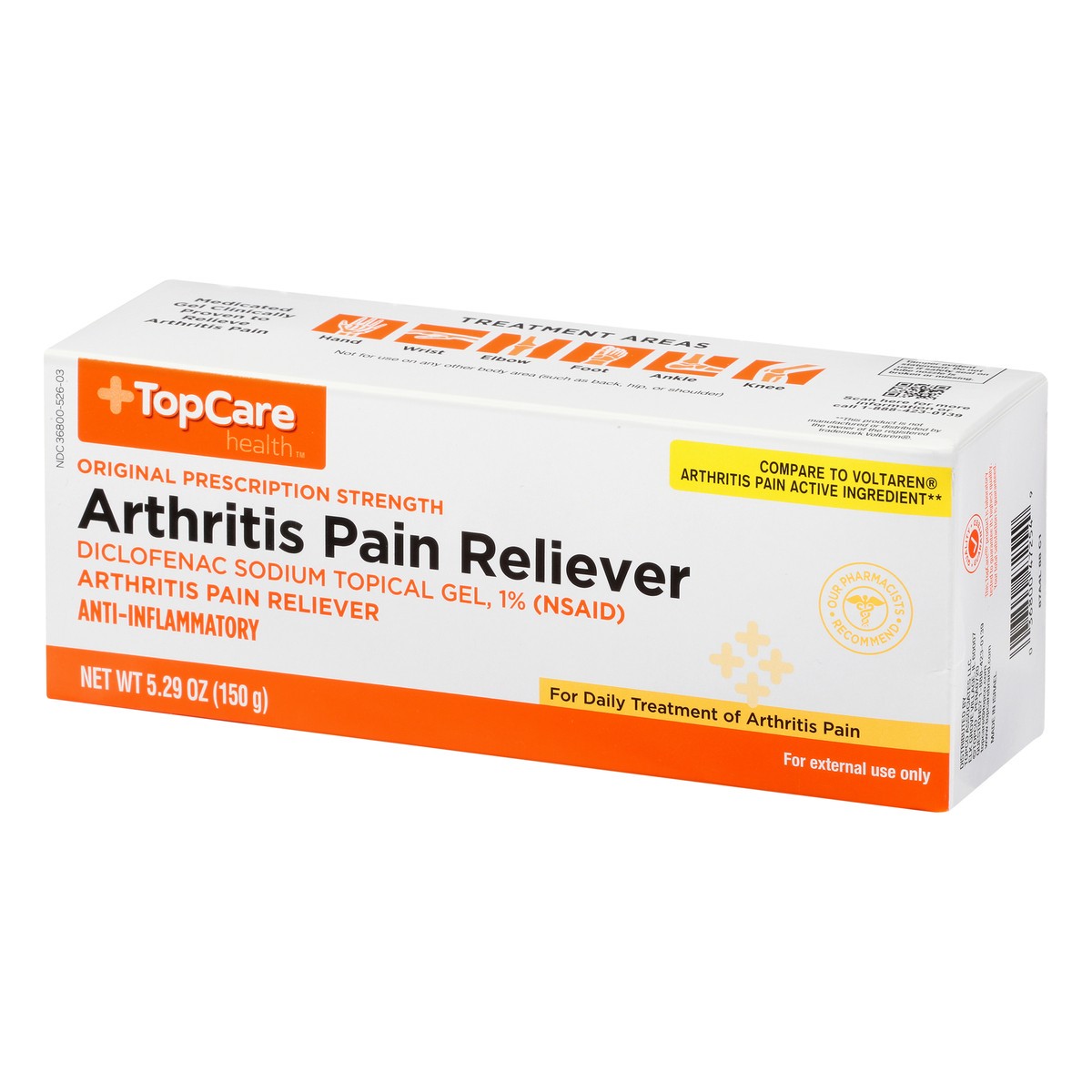 slide 13 of 13, TopCare Health Original Prescription Strength Arthritis Pain Reliever 5.29 oz, 150 gram