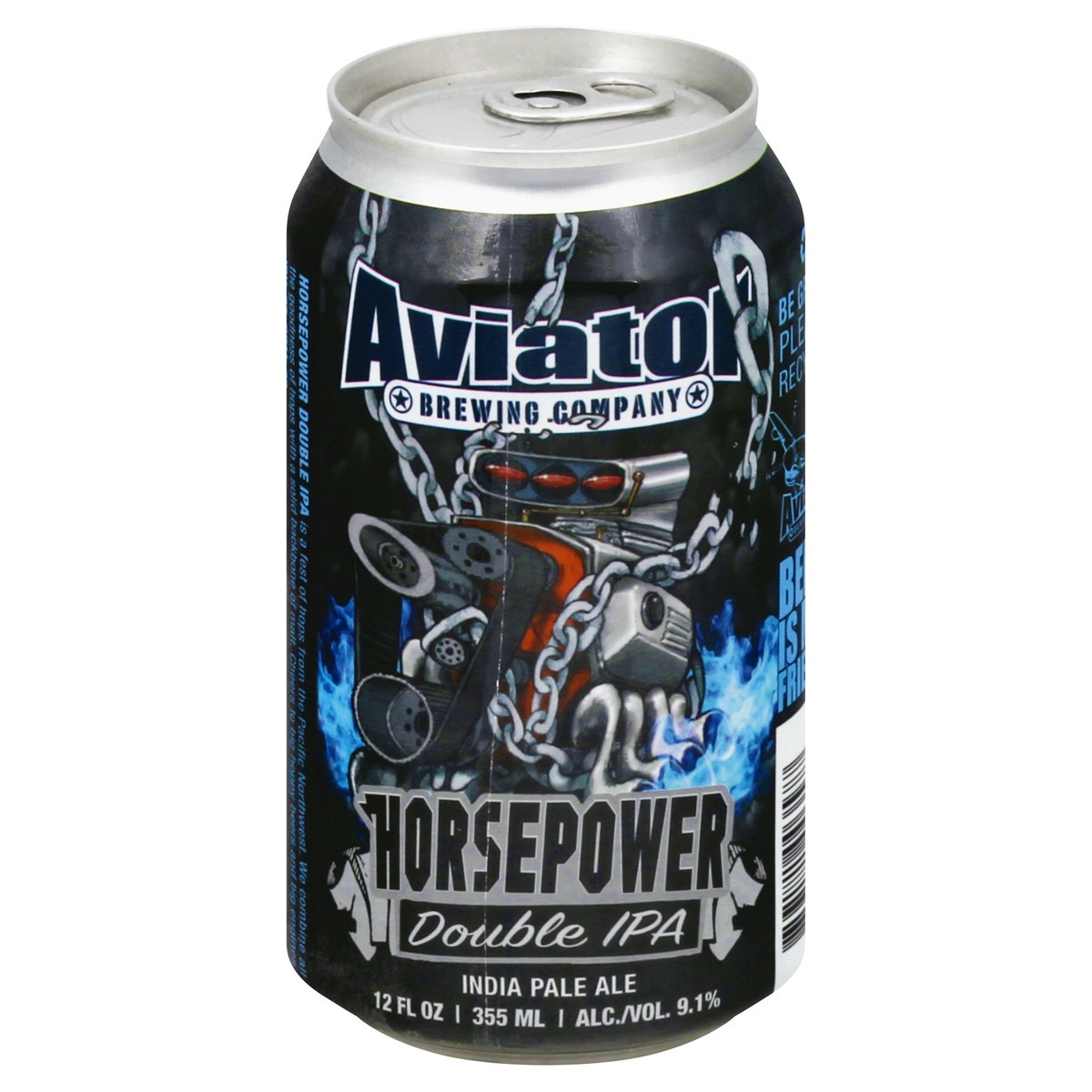 slide 1 of 9, Aviator Brewing Co. Double IPA India Pale Ale Horsepower Beer 12 oz, 12 oz