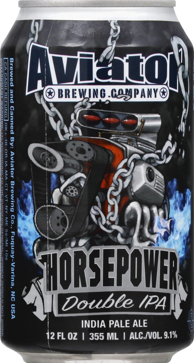 slide 5 of 9, Aviator Brewing Co. Double IPA India Pale Ale Horsepower Beer 12 oz, 12 oz