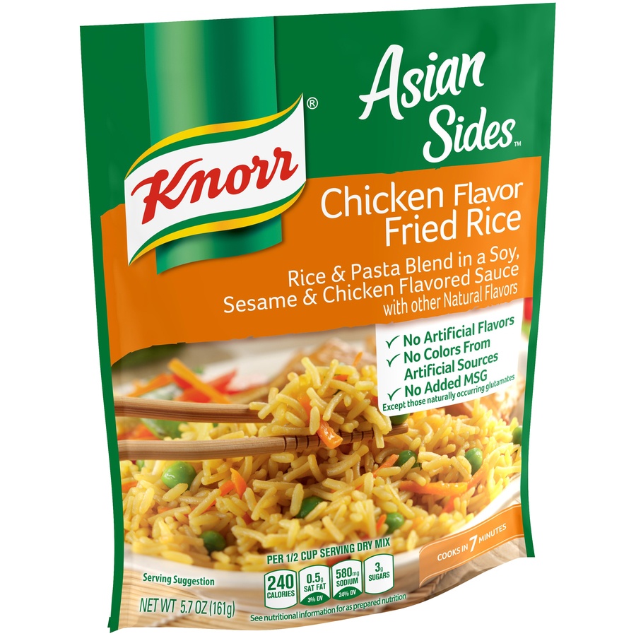 slide 2 of 5, Knorr Asian Sides Chicken Fried Rice, 5.7 oz