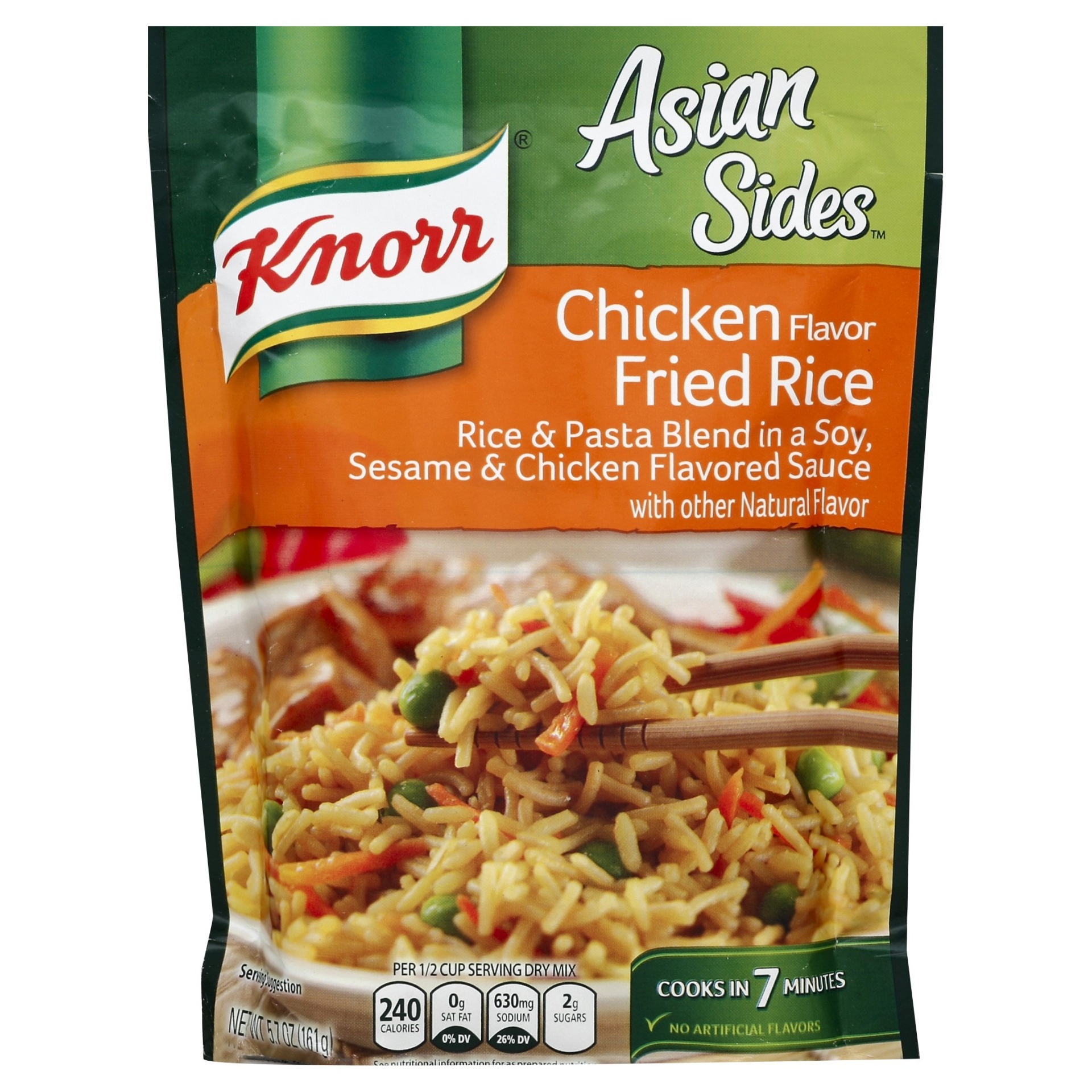 slide 1 of 5, Knorr Asian Sides Chicken Fried Rice, 5.7 oz