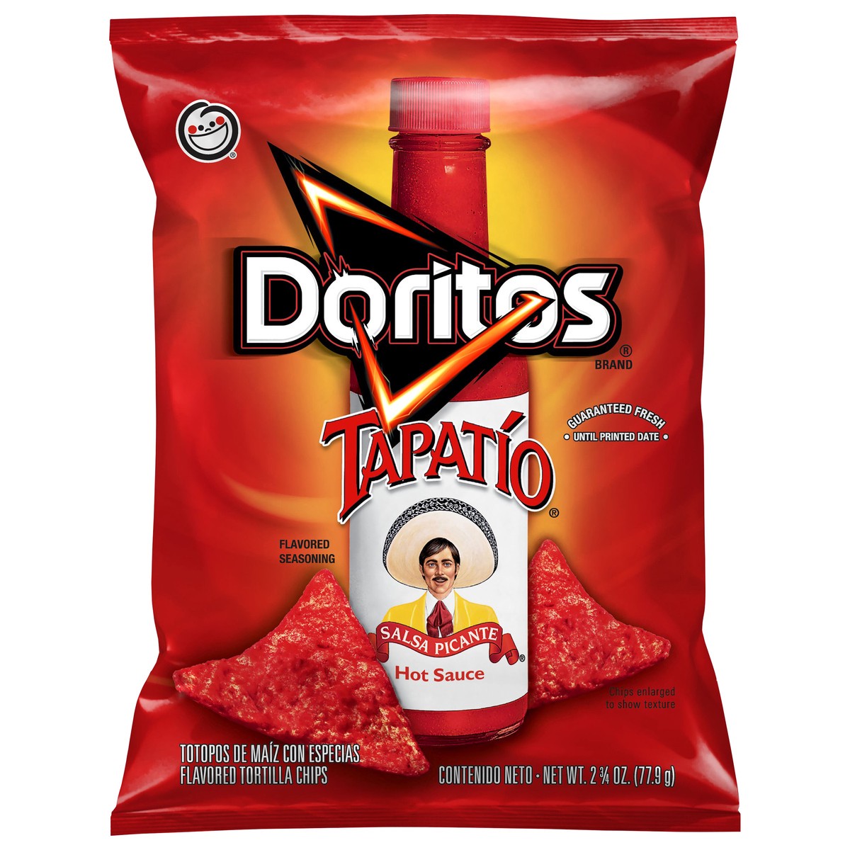 slide 6 of 6, Doritos Tapatio Flavored Tortilla Chips hot Sauce 2 3/4 Oz, 2.75 oz