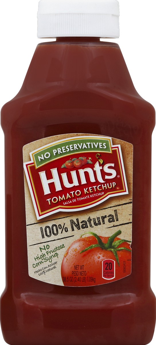 slide 2 of 2, Hunt's 100% Natural Tomato Ketchup, 38.5 oz, 38.5 oz