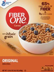 Fiber One With Whole Grain Original Bran Cereal - 16.2 oz