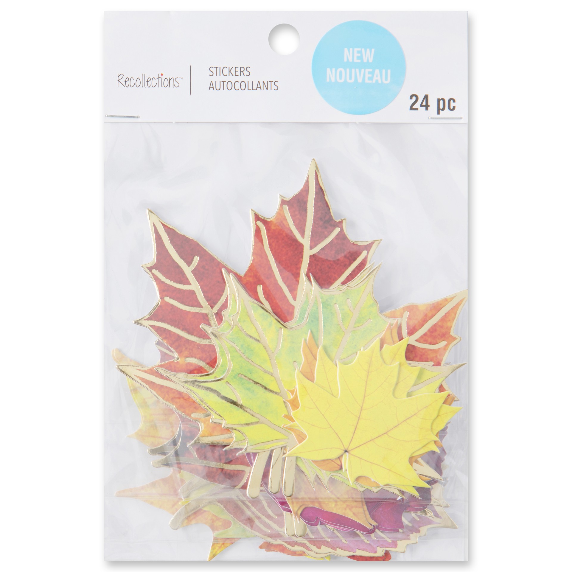 slide 2 of 5, Fall Leaf Die Cut Stickers By Recollections, 4 in x 6 in