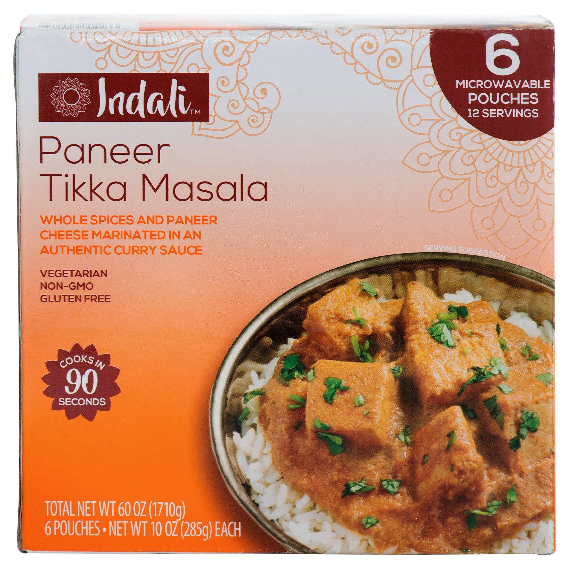 slide 1 of 2, Ritika's Paneer Tikka Masala Pouches, 