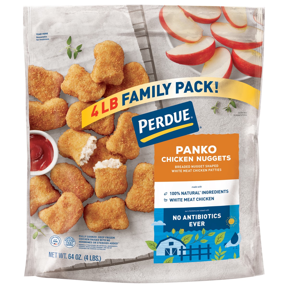 slide 4 of 9, PERDUE Breaded Chicken Breast Nuggets, 64 oz., 64 oz