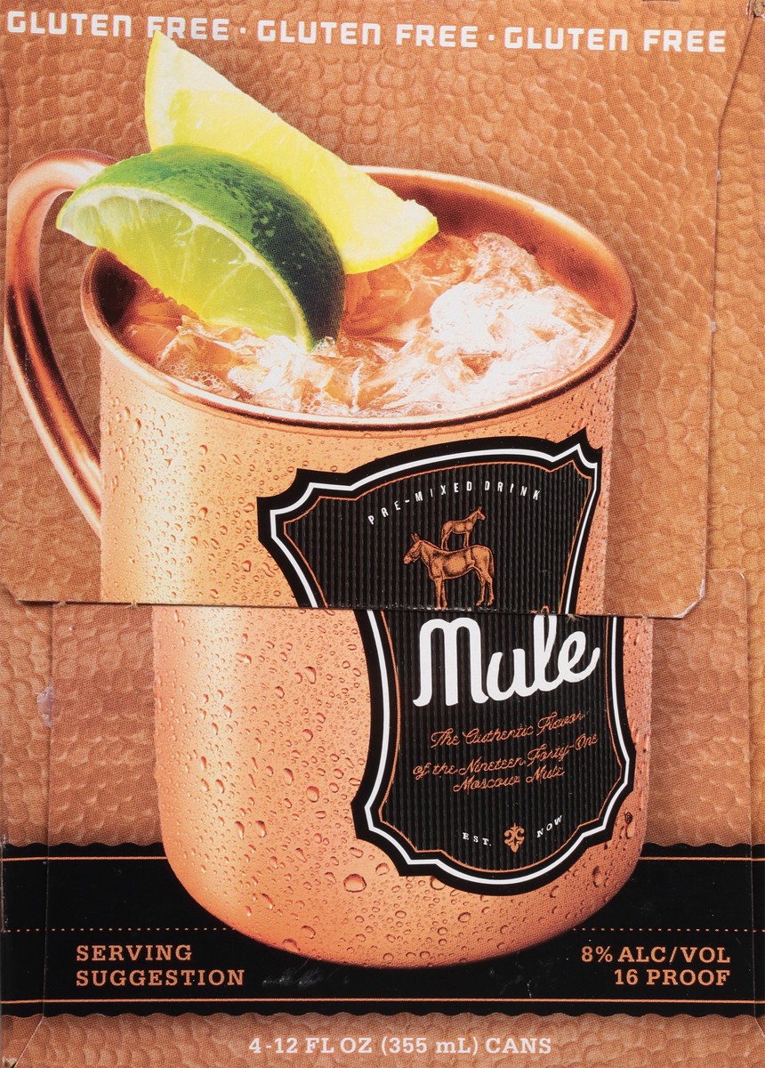 slide 8 of 9, Mule 2.0 Ginger & Lemon-Lime Flavor Moscow Mule Can 4 ea, 4 ct