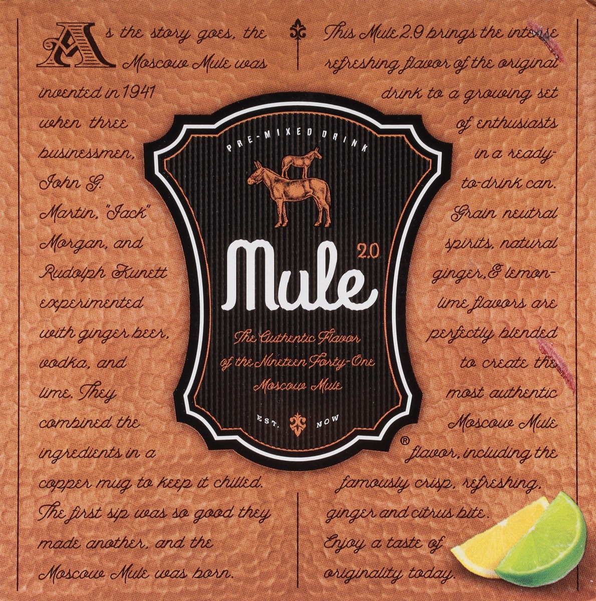 slide 2 of 9, Mule 2.0 Ginger & Lemon-Lime Flavor Moscow Mule Can 4 ea, 4 ct
