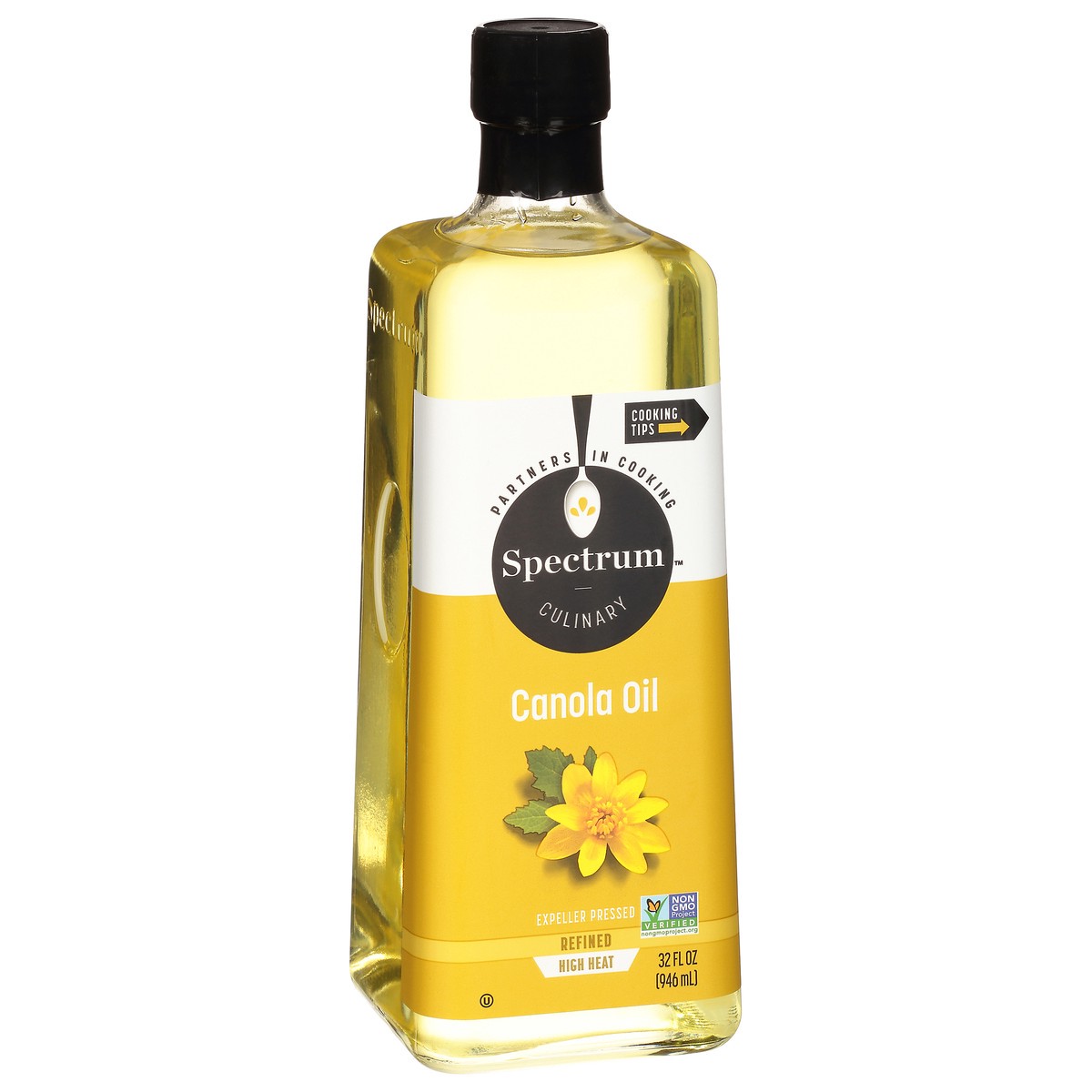 slide 3 of 13, Spectrum Culinary Refined Expeller Pressed Canola Oil 32 fl oz, 32 fl oz