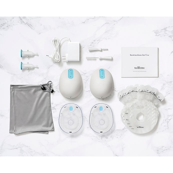 Willow Wearable Double HandsFree Electric Breast Pump Gray 1 ct Shipt
