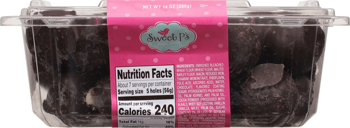 slide 9 of 9, Sweet P's Bake Shop Frosted Donut Holes 14 oz, 
