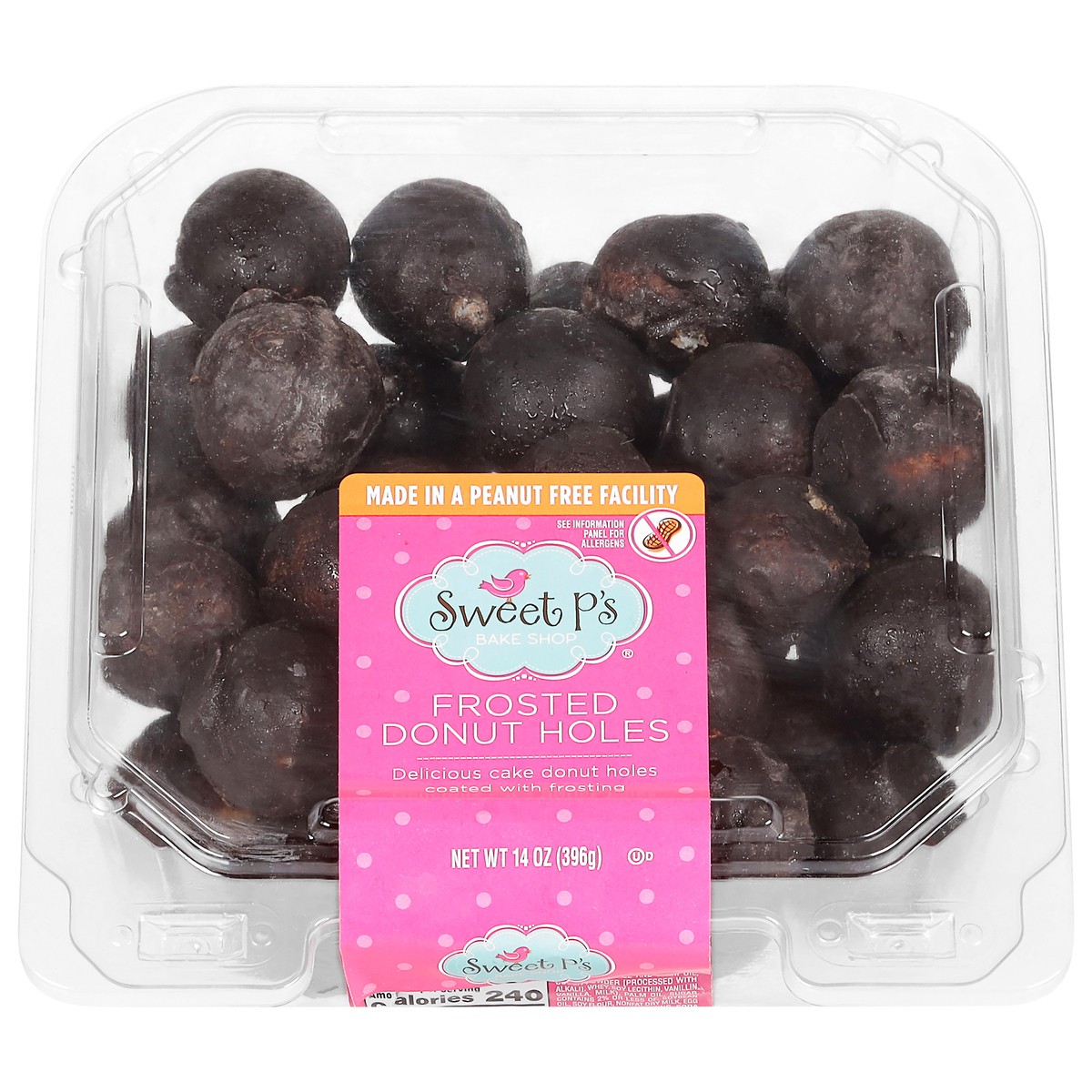slide 1 of 9, Sweet P's Bake Shop Frosted Donut Holes 14 oz, 