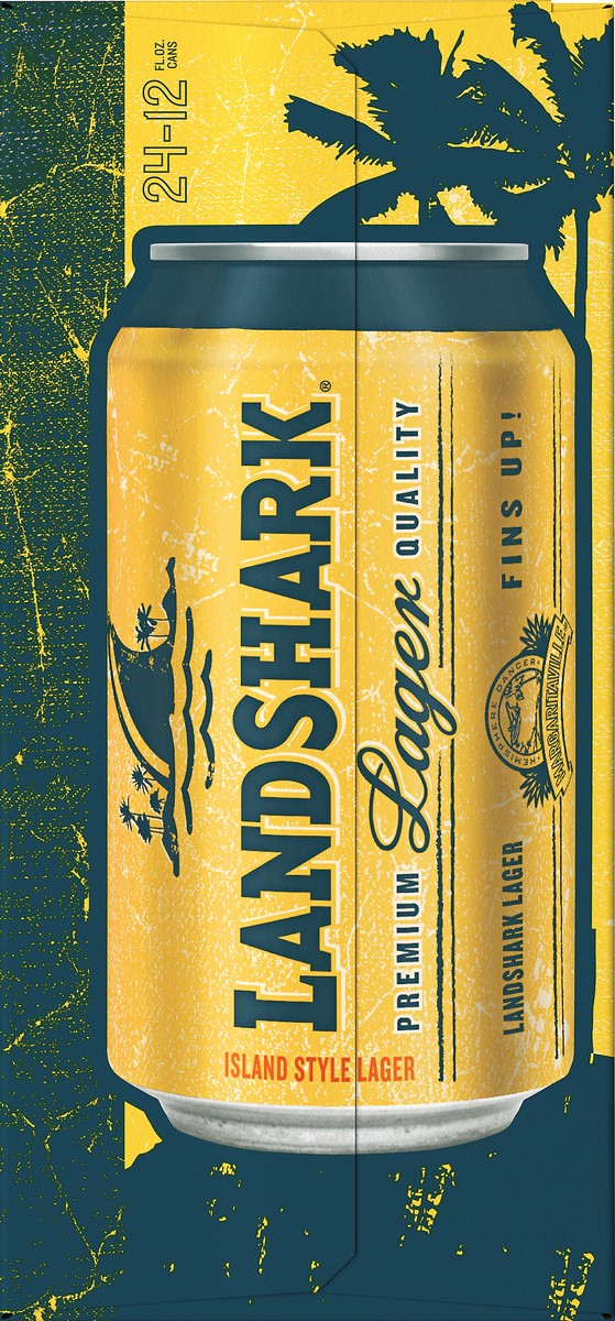 slide 6 of 8, Landshark Island Style Lager, 24 Pack, 12 fl. oz. Cans, 4.7% ABV, 24 ct