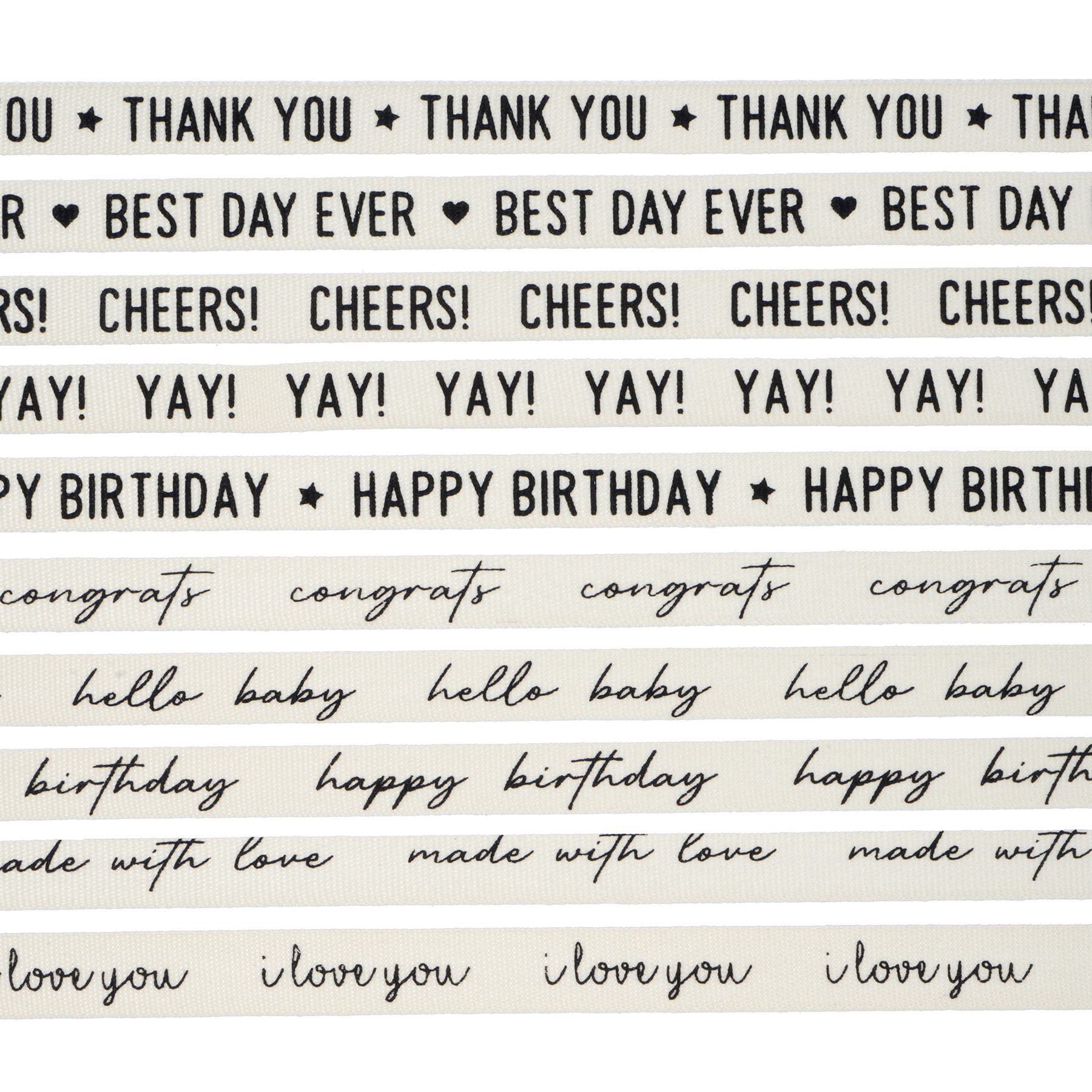 slide 2 of 3, 3/8" X 2yd. Sentiments Value Pack Ribbon By Celebrate It, 3/8 in x 2 yd