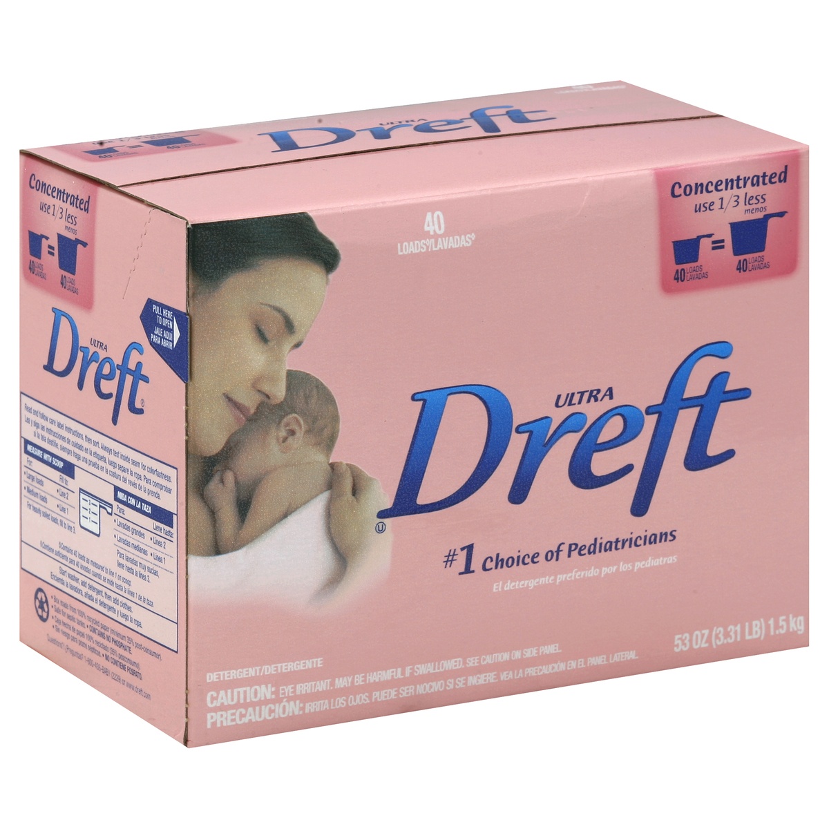 slide 1 of 1, Dreft Detergent 53 oz, 53 oz