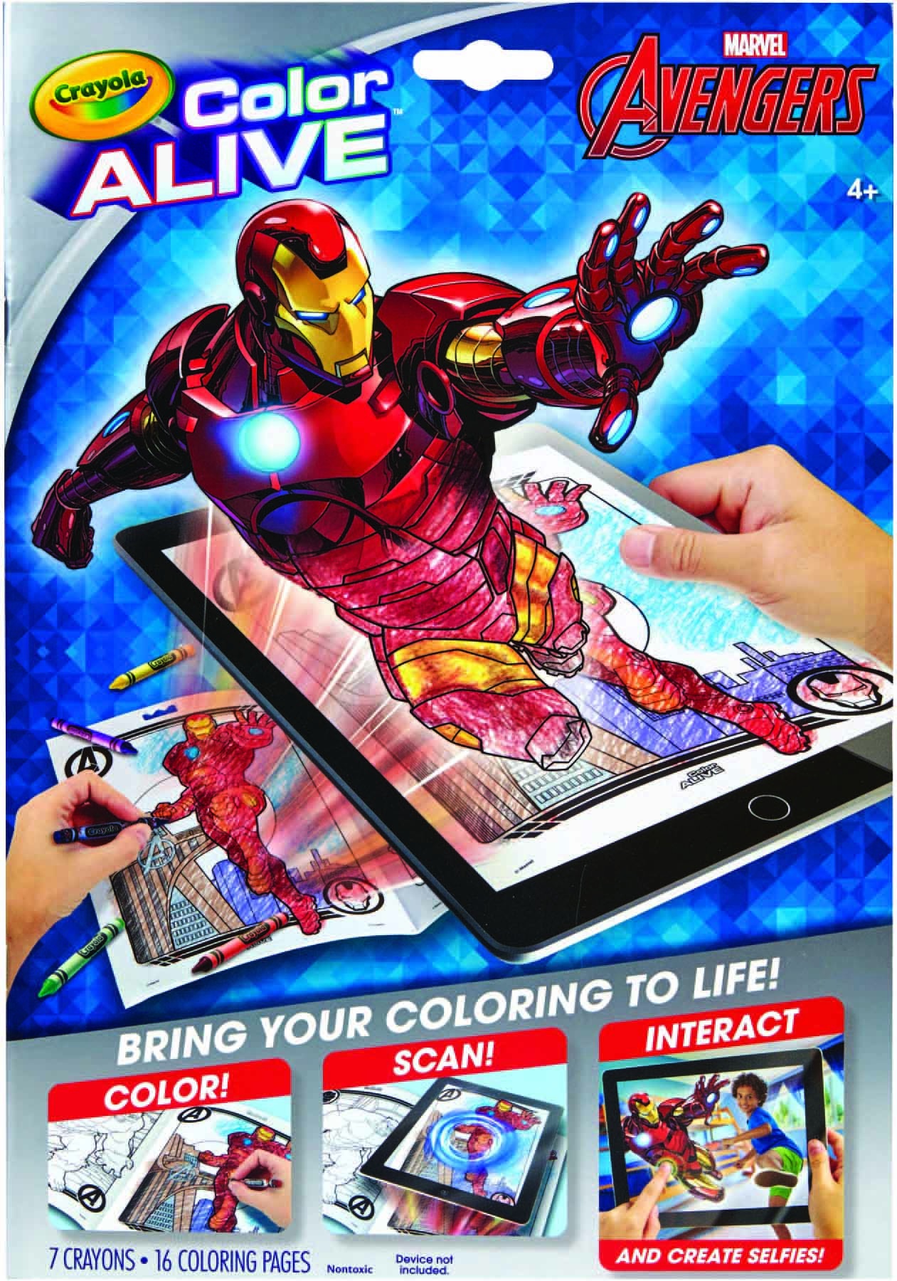 slide 1 of 1, Crayola Color Alive Marvel Avengers, 1 ct