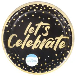 Go Brightly 6.75 Inch Confetti Wishes Plates 8 ea