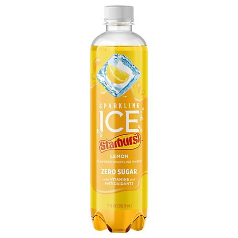 slide 1 of 1, Sparkling Ice Starburst Lemon- 17 fl oz, 17 fl oz