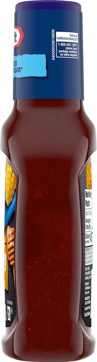 slide 3 of 9, Kraft Hint of Honey Barbecue BBQ Sauce with 25% Less Sugar, 17.5 oz Bottle, 17.5 oz