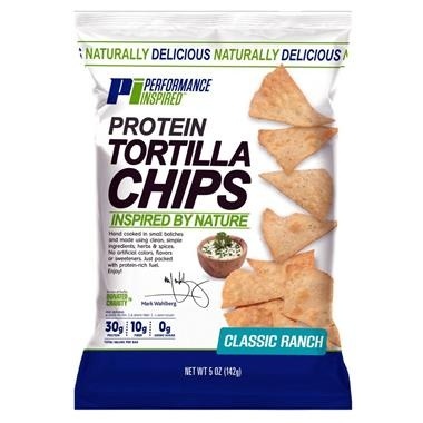 slide 1 of 1, Performance Inspired Nutrition Protein Classic Ranch Tortilla Chips, 5 oz