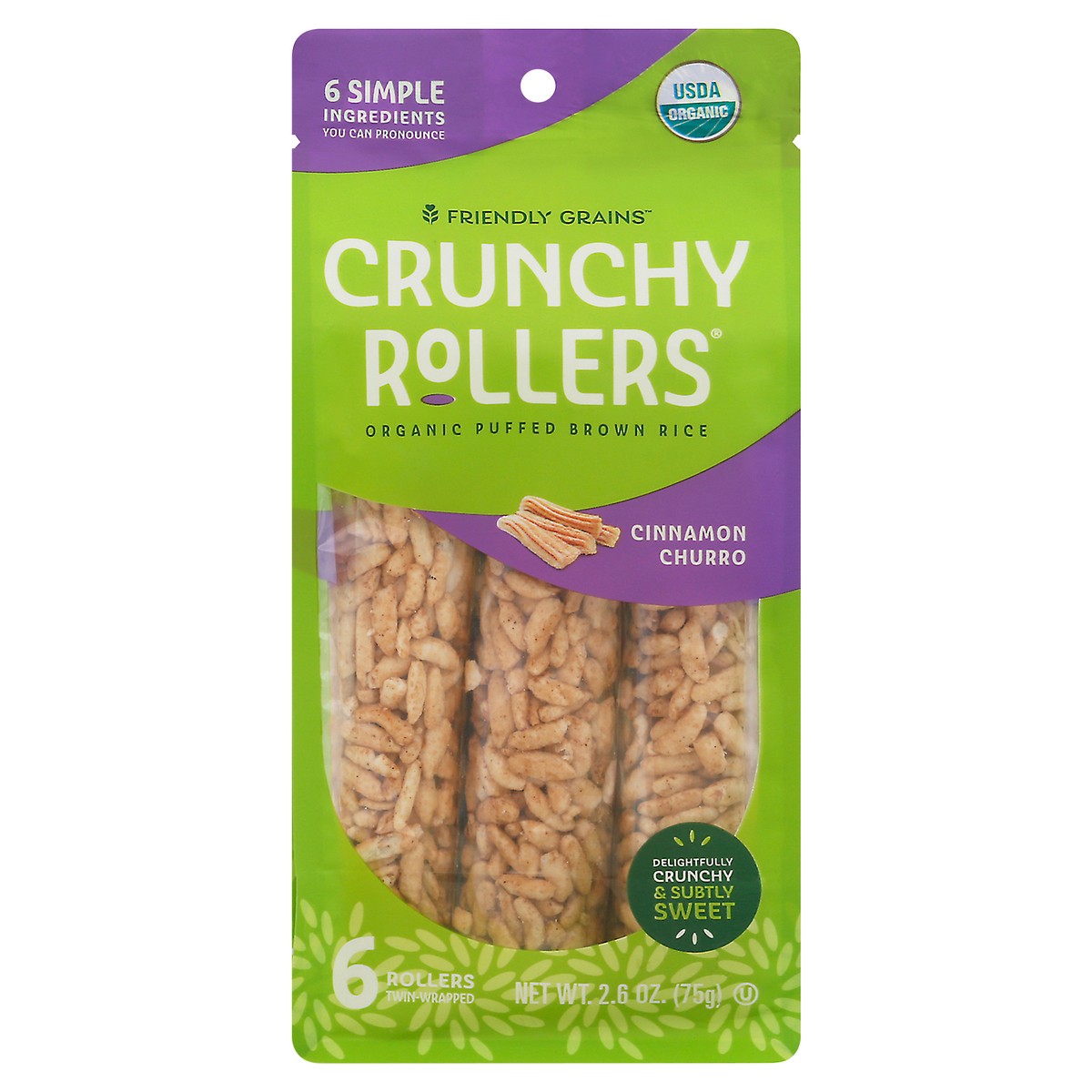 slide 4 of 13, Crunchy Rollers Cinnamon Churro, 2.6 oz