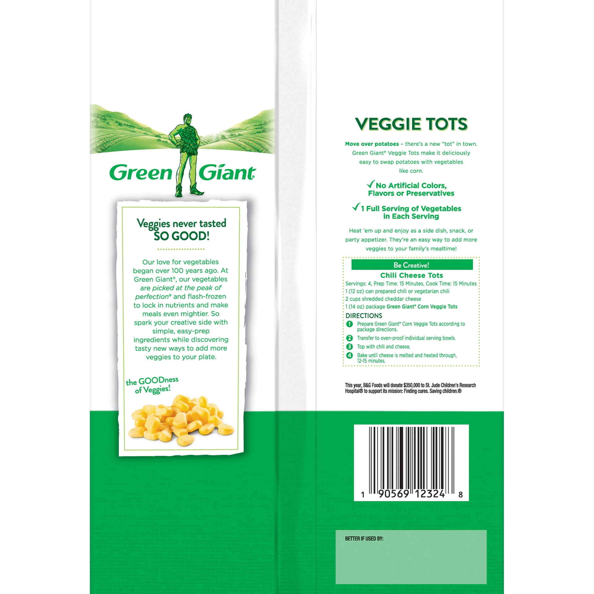 slide 4 of 6, Green Gaint VeGreen Giantie Tots Corn, 16 oz