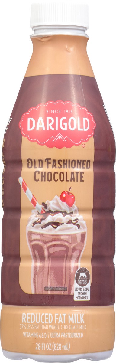 slide 6 of 14, Darigold Reduced Fat Old Fashioned Chocolate Milk 28 fl oz, 28 fl oz