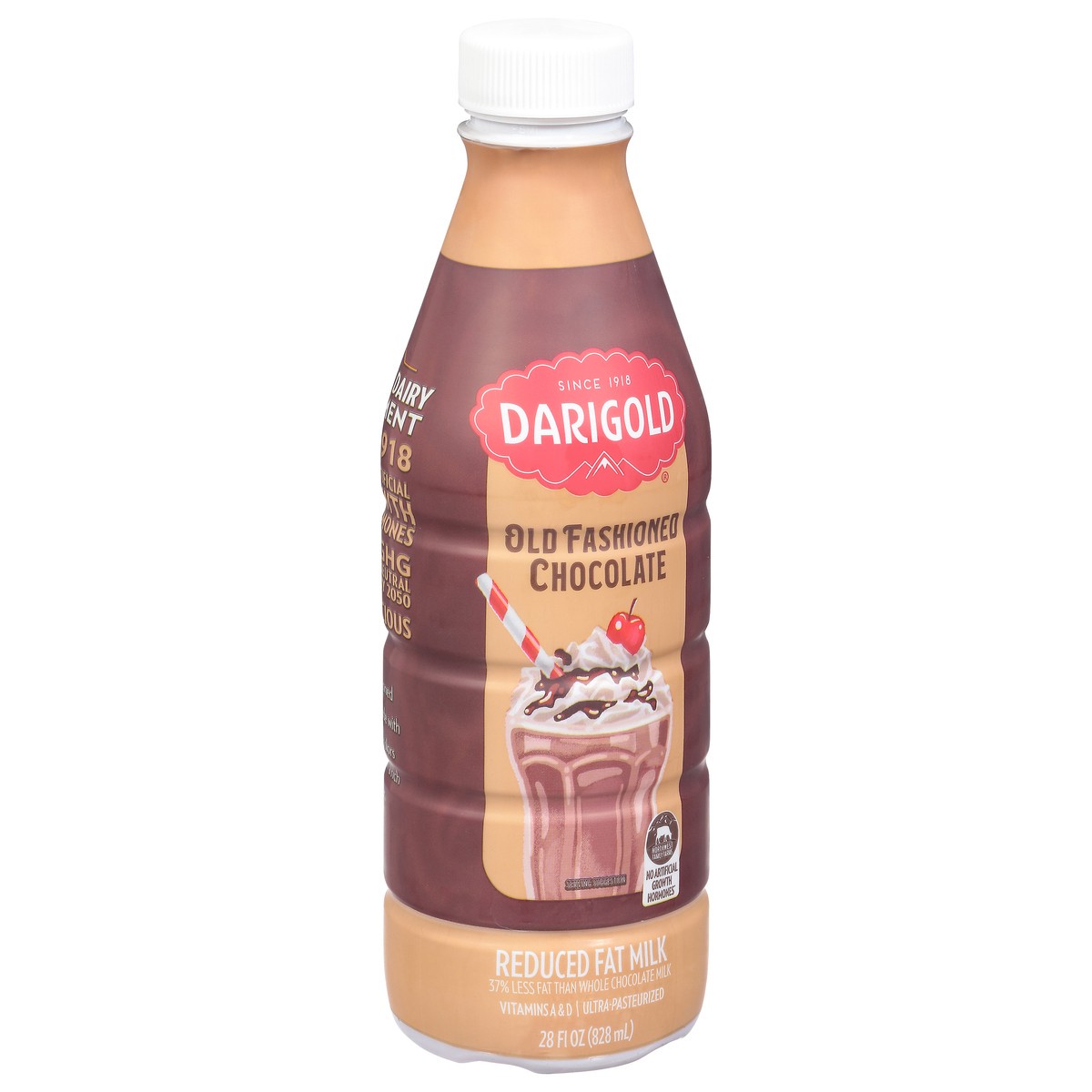slide 10 of 14, Darigold Reduced Fat Old Fashioned Chocolate Milk 28 fl oz, 28 fl oz