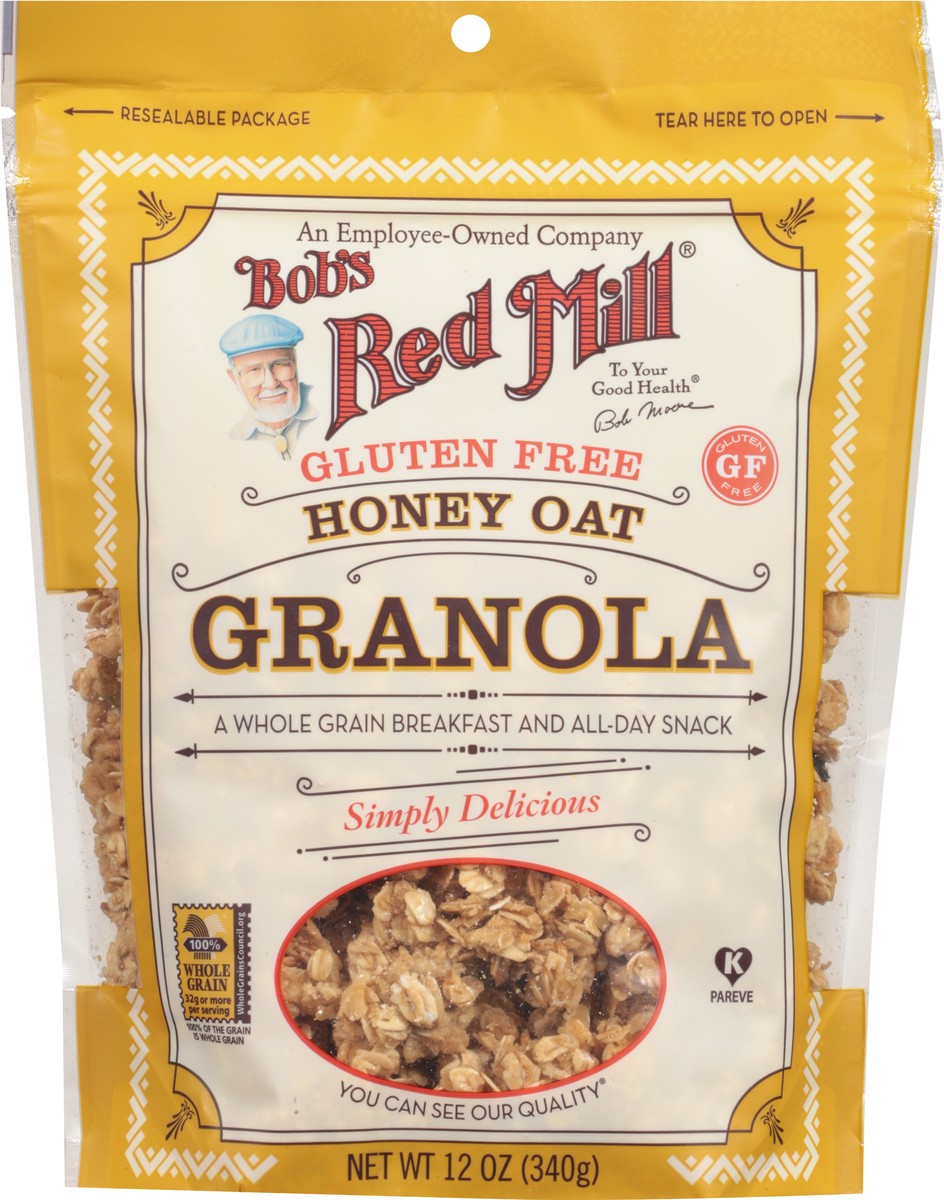 slide 12 of 12, Bob's Red Mill Gluten Free Honey Oat Granola 12 oz, 12 oz