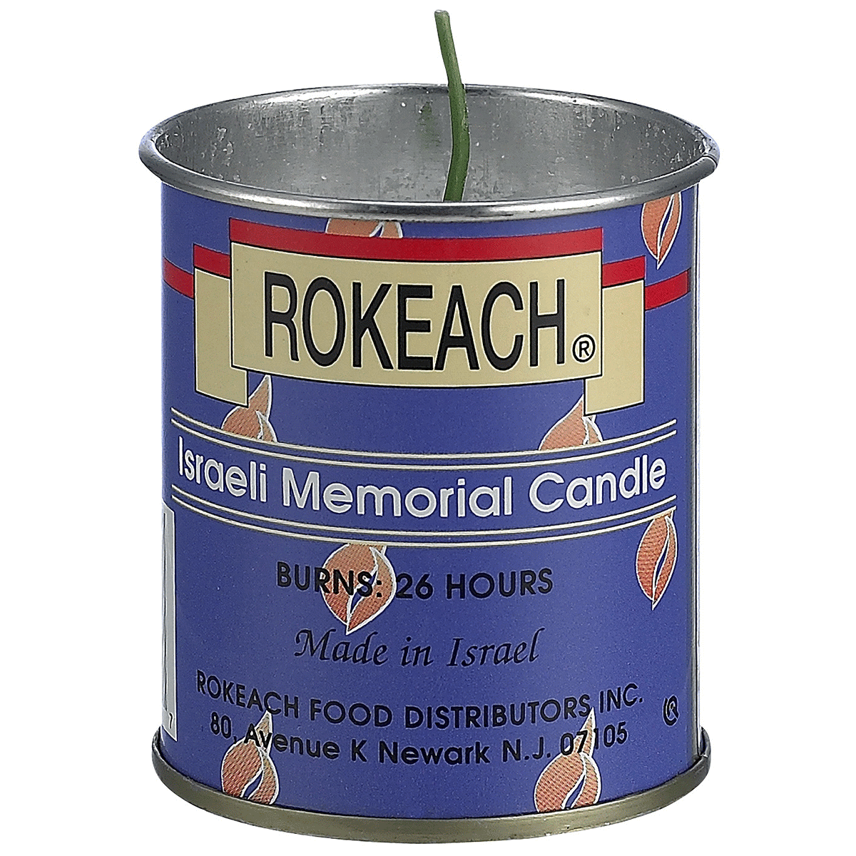 slide 1 of 1, Rokeach Israeli Memorial Candle, 208 oz