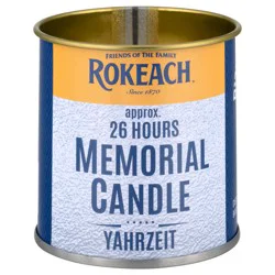 Rokeach Memorial Yahrzeit Candle - 1 Each