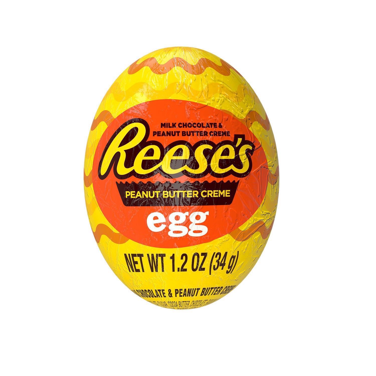 slide 1 of 1, Reese's Milk Chocolate Peanut Butter Creme, Easter Candy Egg- 1.2 oz, 1.2 oz