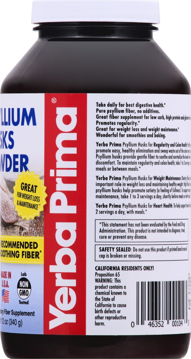 slide 3 of 7, Yerba Prima Psyllium Husks Powder 12 oz, 12 oz