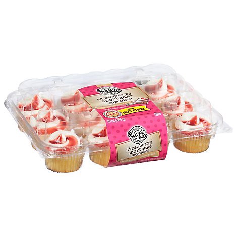 slide 1 of 1, Two Bite Cupcake Strawberry Shortcake - Each, 1 ct