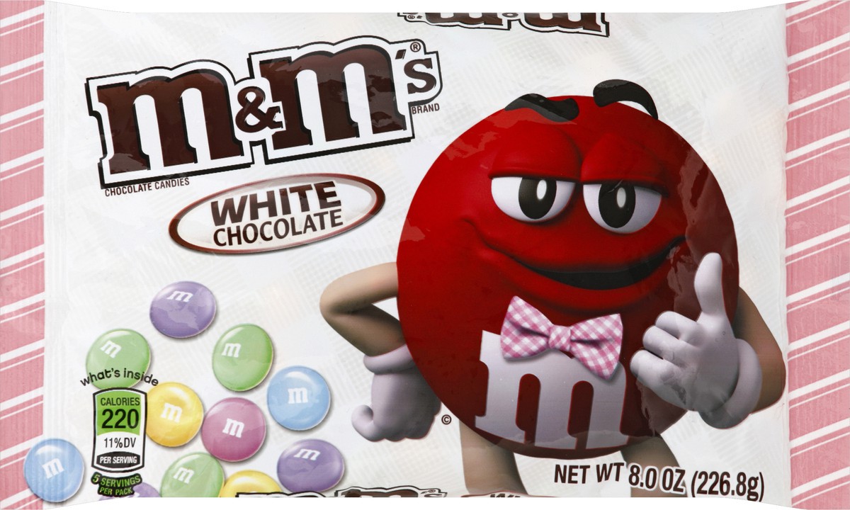 slide 4 of 6, M&M'S White Chocolate Easter Candy 8-Ounce Bag, 8 oz