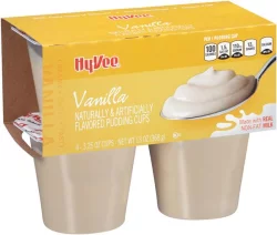 Hy-vee Vanilla Flavored Pudding Cups