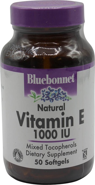 slide 1 of 1, Bluebonnet Nutrition Natural Vitamin E 1000 Iu Mixe, 50 ct