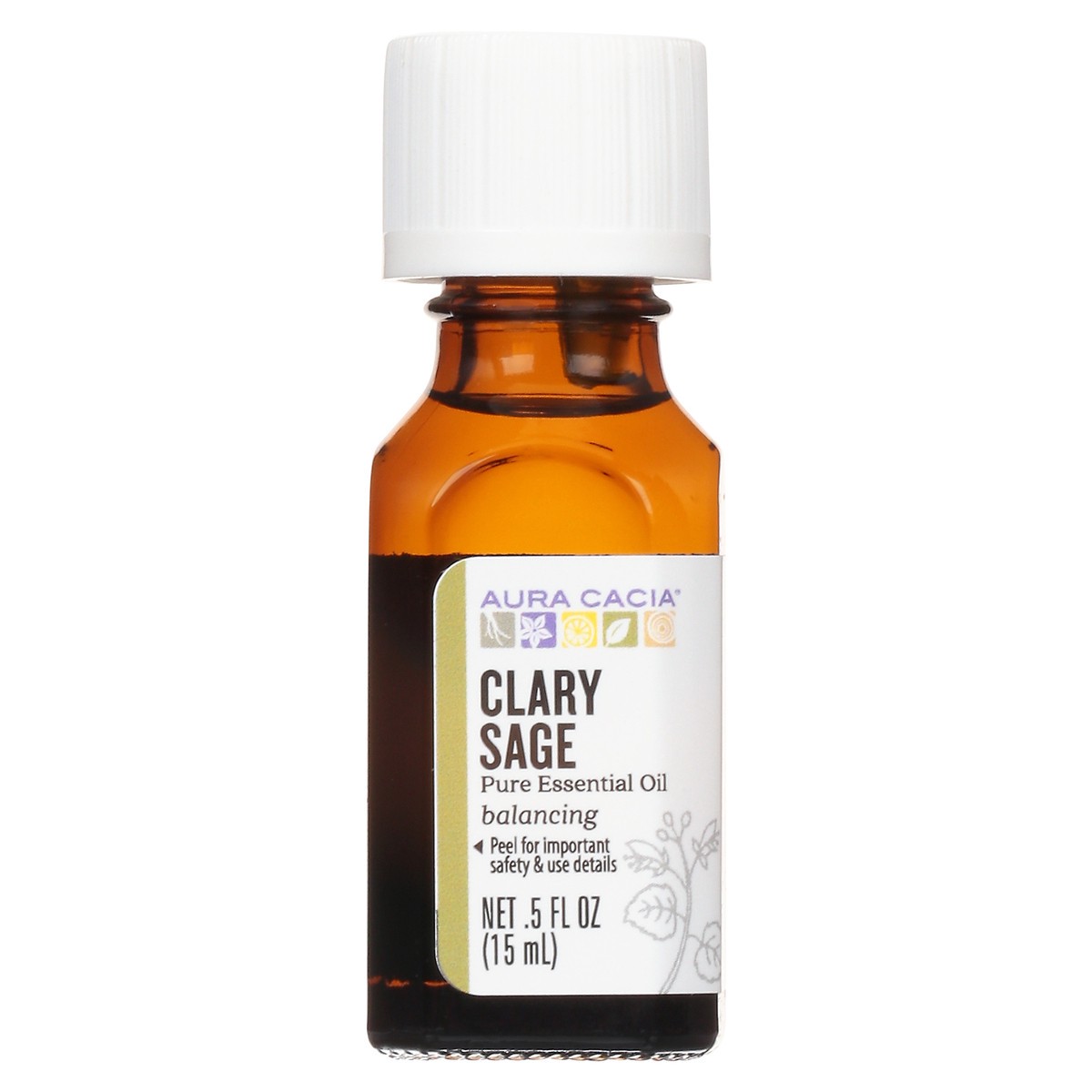 slide 1 of 4, Aura Cacia Clary Sage Essential Oil, 0.5 oz