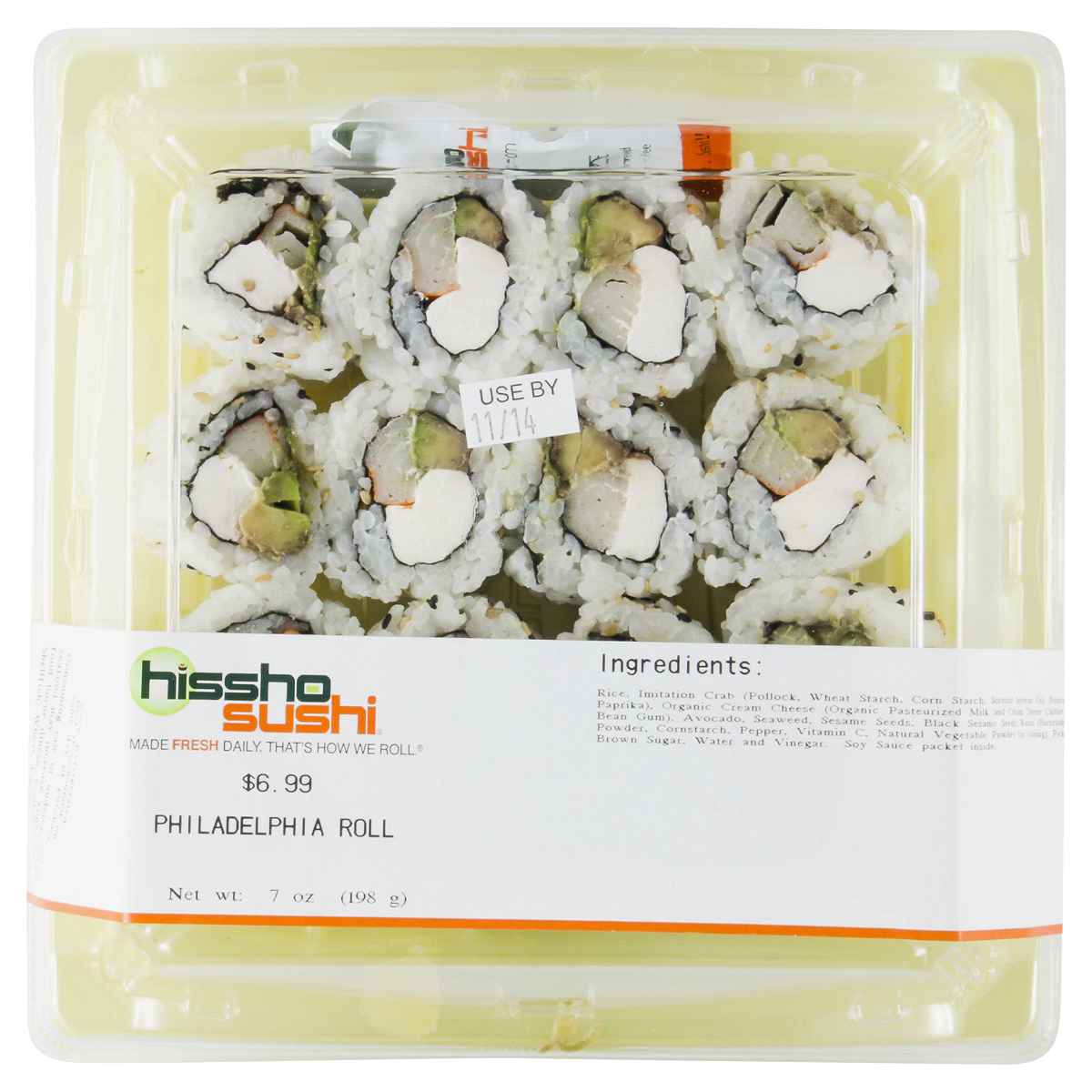 slide 2 of 2, Hissho Sushi Philadelphia Roll - 7oz, 7 oz